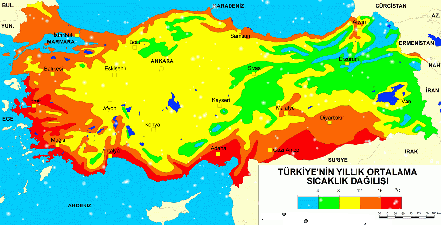 Türkiye Yıllık Ortalama Sıcaklık Dağılışı-SNOW.gif