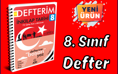 8. Sınıf T.C. İnkılap Tarihi ve Atatürkçülük Defteri Çıktı!!!