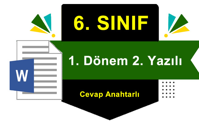 Sosyal Bilgiler 6. Sınıf 1. Dönem 2. Yazılı Soruları Ve Cevapları ...