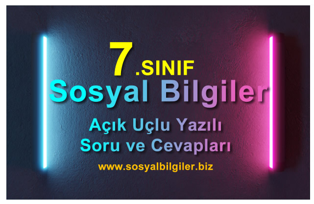 7. Sınıf Sosyal Bilgiler 1. Dönem 2. Yazılı Soru Ve Cevapları – Açık ...